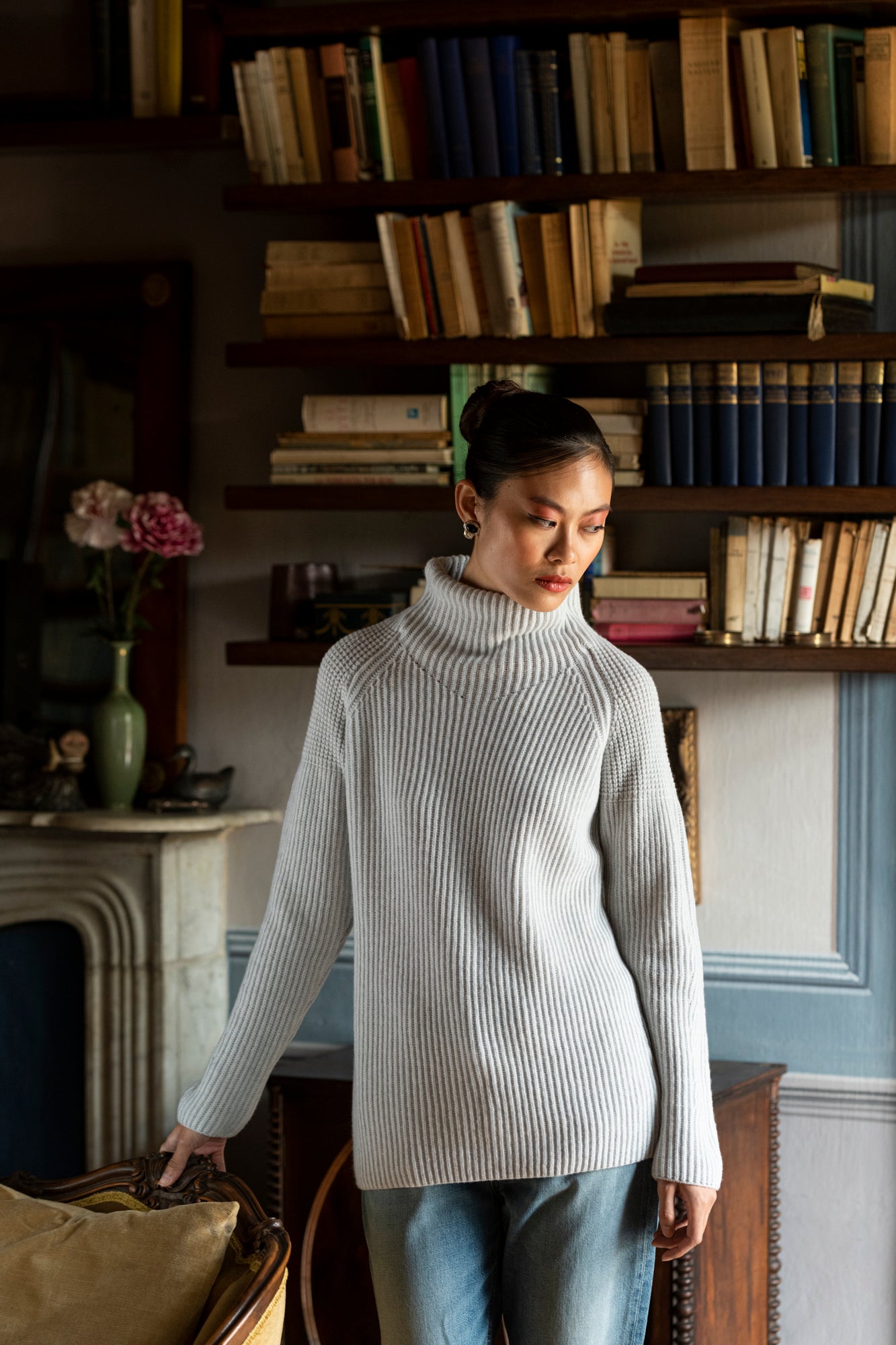 TURTLENECK WOOL CASHMERE SWEATER
