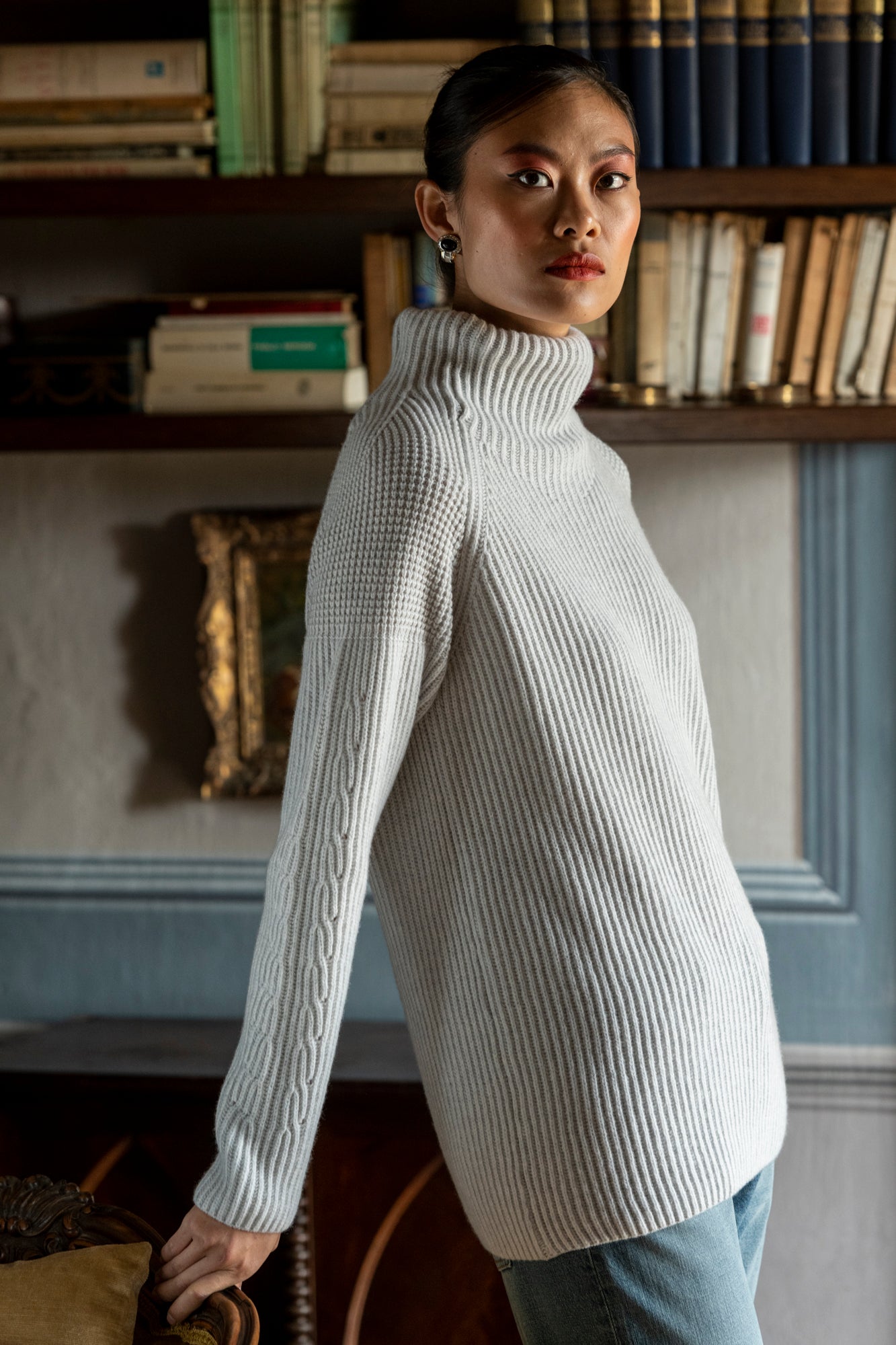 TURTLENECK WOOL CASHMERE SWEATER