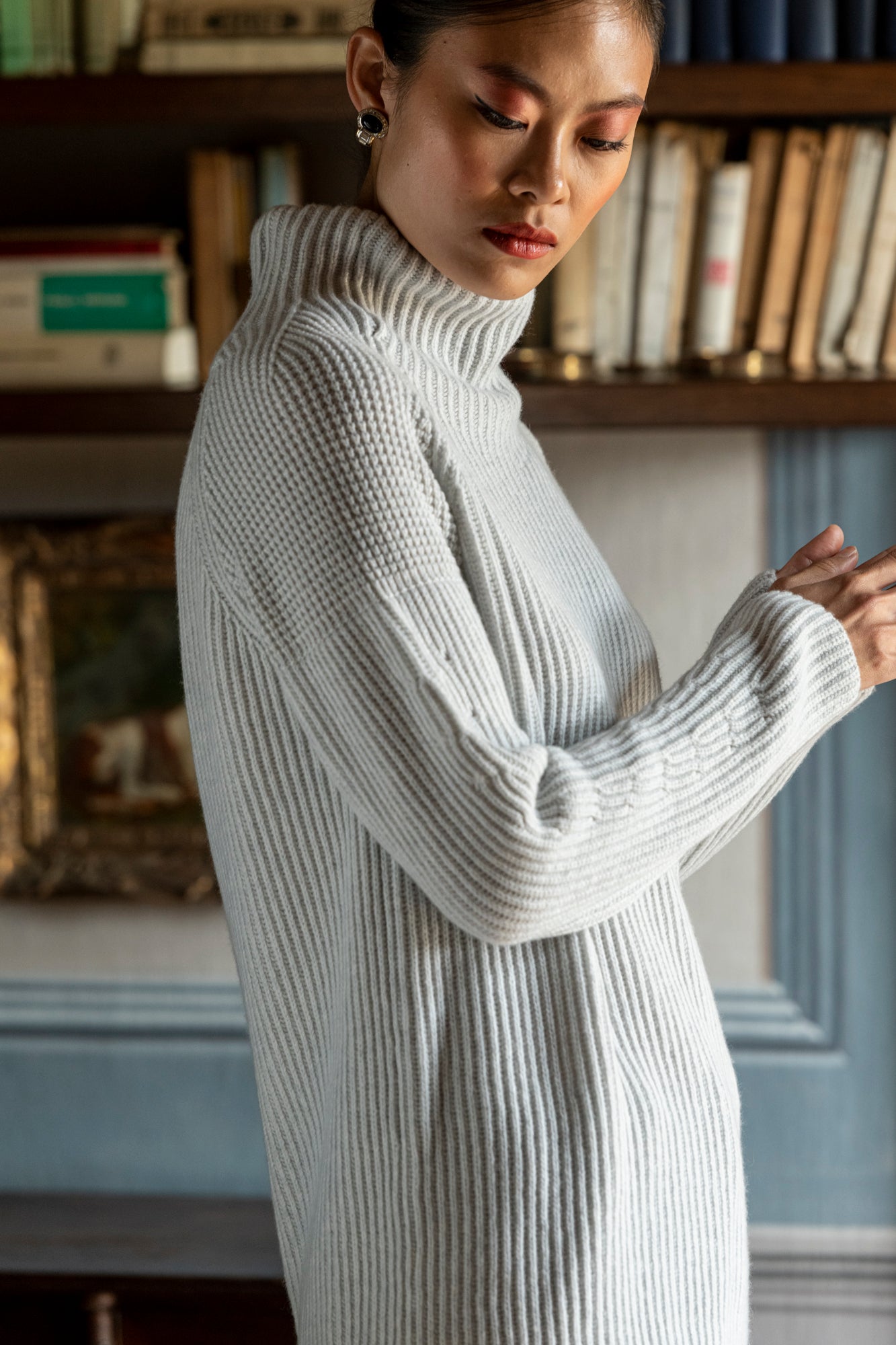 TURTLENECK WOOL CASHMERE SWEATER