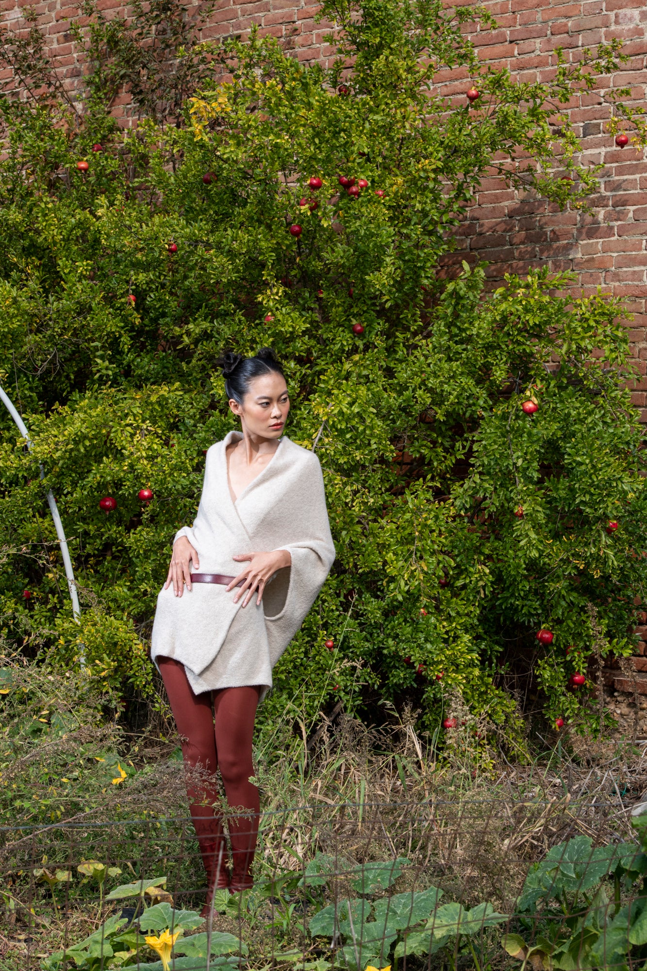 PONCHO BOUCLÉ CASHMERE SILK