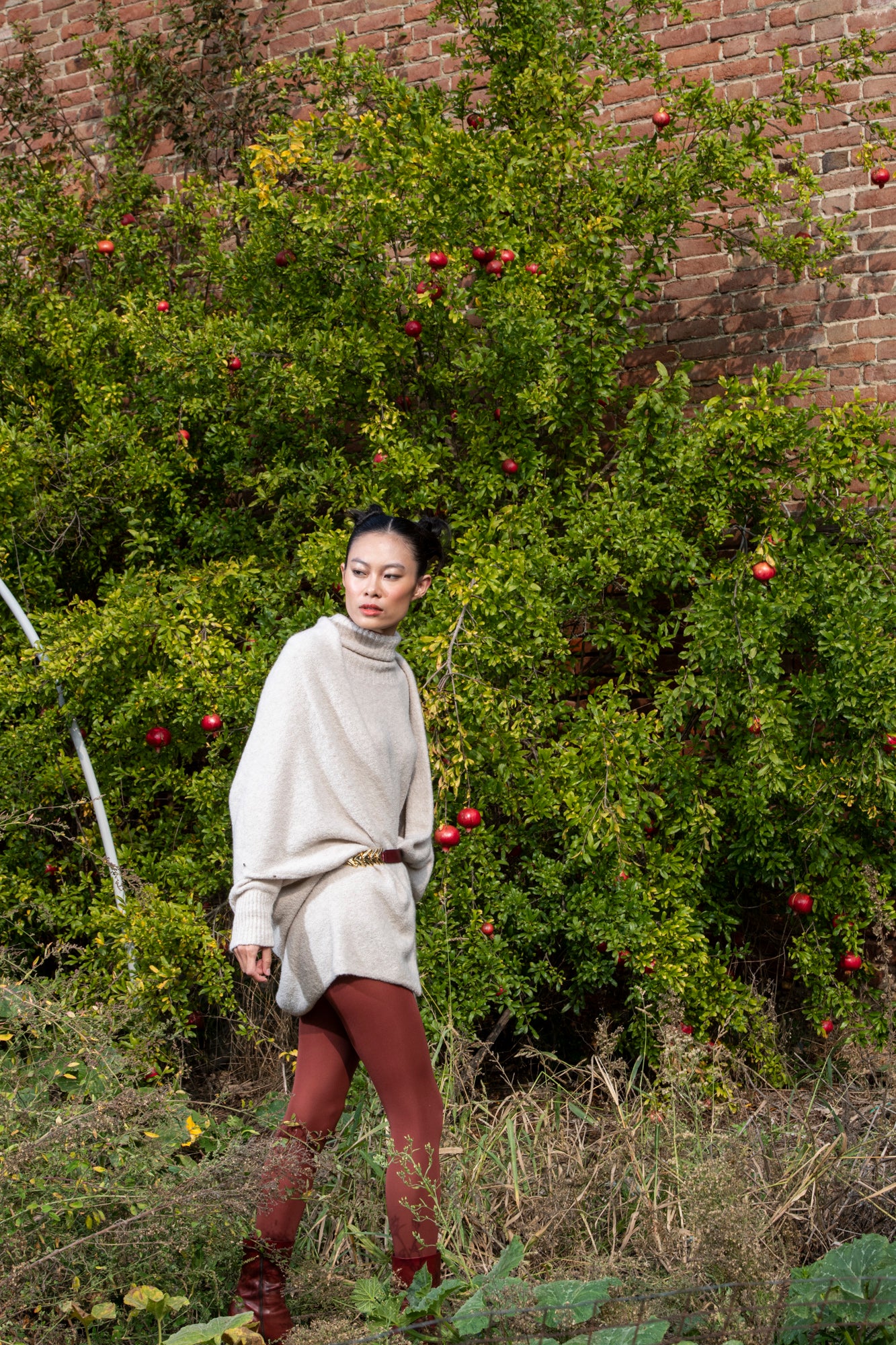 PONCHO BOUCLÉ CASHMERE SILK