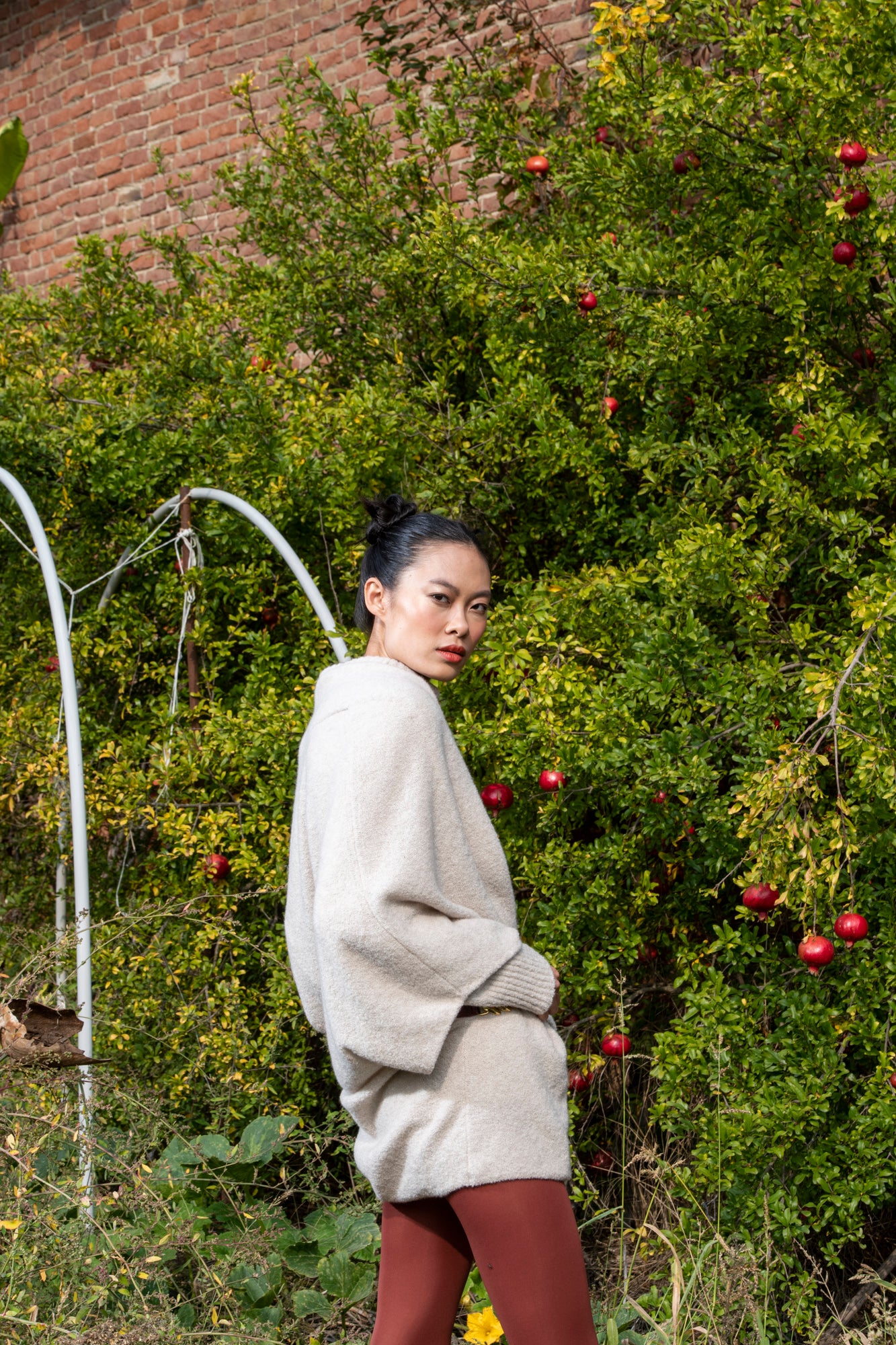 PONCHO BOUCLÉ CASHMERE SILK