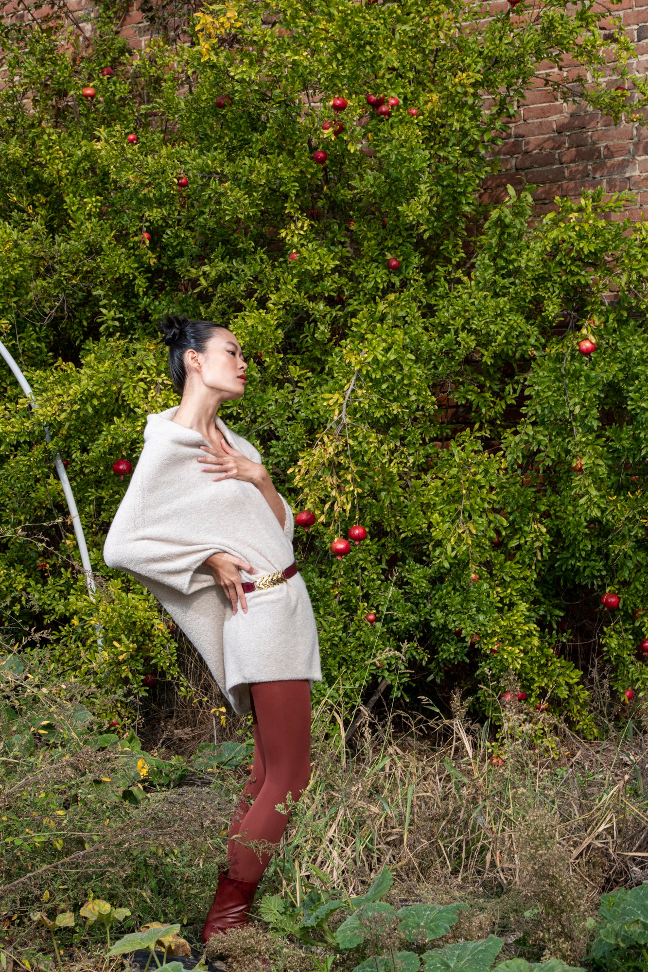 PONCHO BOUCLÉ CASHMERE SILK