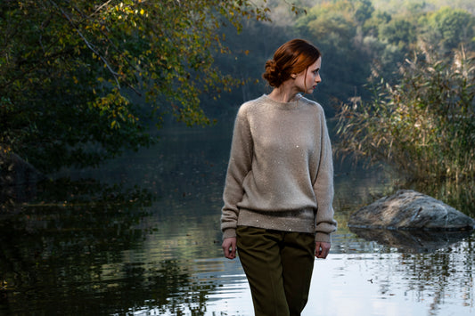 GIROCOLLO MOHAIR CON PAILLETTES