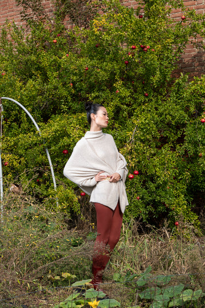 PONCHO BOUCLÉ ​​CASHMERE SILK